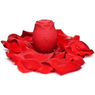 Explore the decadence of the Bloomgasm Mystic Rose Sucking & Vibrating Silicone Rose toy, crafted from silky smooth silicone for a pleasurable touch.